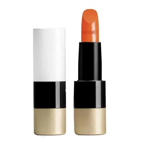 (Auth 100%) Son Hermès Satin Lipstick 33 Orange Boîte - Son Môi Cao