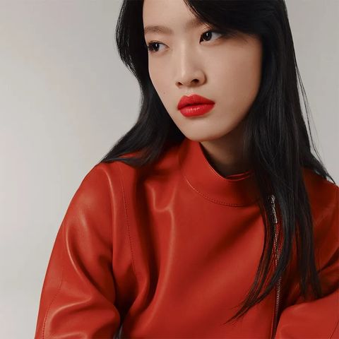 (Auth 100%) Son Hermès Rouge Amazone 75 Brillant Màu Đỏ Cam Chính
