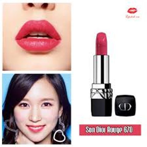 (Nhập khẩu) Son Dior Rouge 776 Soiree Rio Chính Hãng - Màu Hồng Đỏ