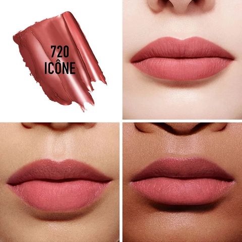 (Auth 100%) Son Dior 720 Icône Rouge Dior - Son Dưỡng Màu Hồng Đất