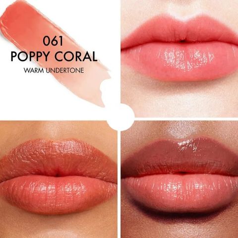 (Auth 100%) Son Dưỡng Dior Addict Lip Glow 061 Poppy Coral - Son