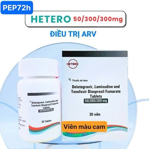 (Nhập khẩu) ARV/PEP72.H loại HETERO dòng TLD viên màu Cam 1 lọ 30