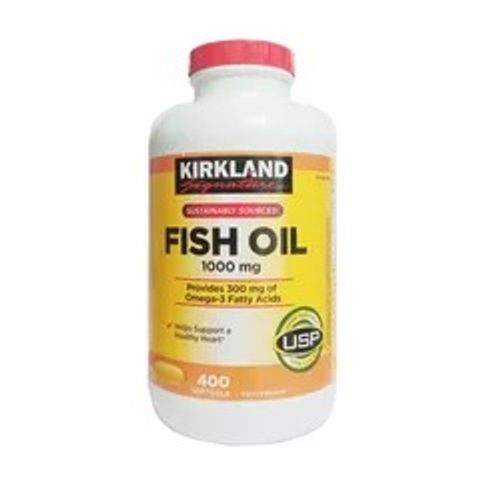 (Auth 100%) Dầu Cá Kirkland Signature 1000 mg 400 Viên - Bổ Sung