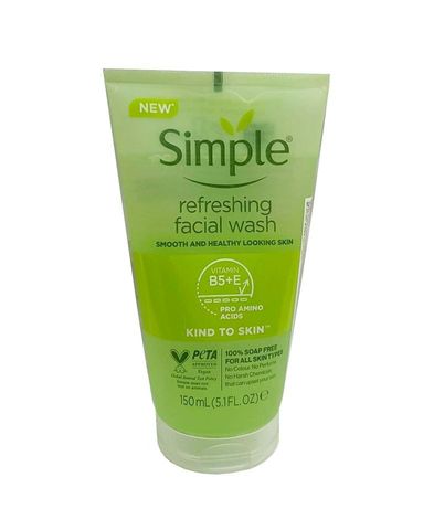 (Nhập khẩu) Sữa Rửa Mặt Simple Refreshing Facial Wash 150ml - Gel Rửa