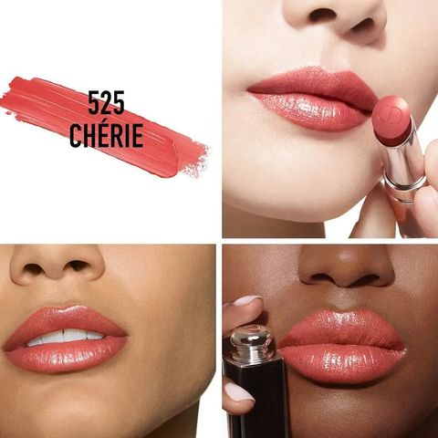 (Auth 100%) Son Dưỡng Dior Addict Refill 525 Chérie Màu Hồng Đào -
