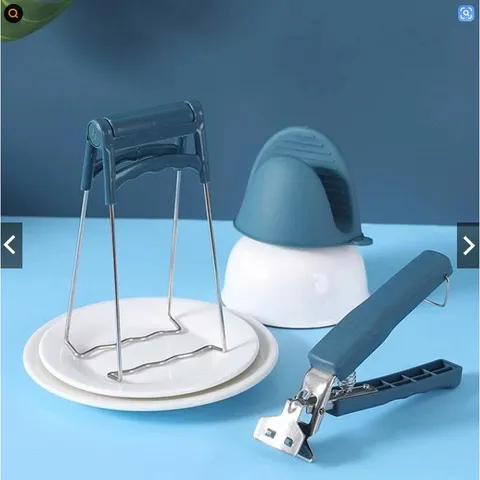 BỘ 3 DỤNG CỤ GẮP NỒI – CHỐNG BỎNG – MÀU XANH QUÝ PHÁI