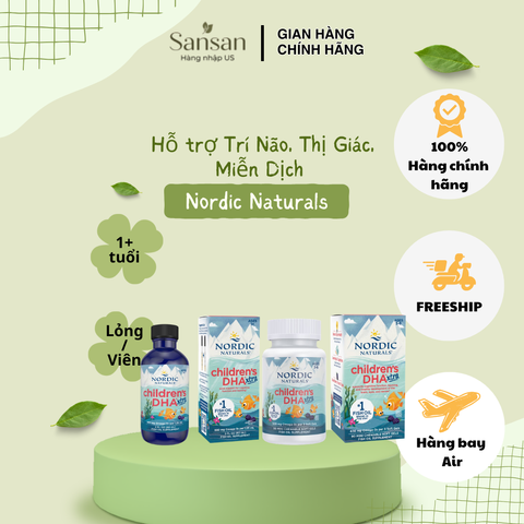 Siro DHA Trẻ Em Nordic Naturals Xtra 60ml - Hỗ Trợ Phát Triển Não Bộ và Thị Giác, Hương Vị Trái Cây Ngon Miệng