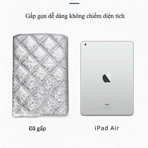 Bạt Che Nắng Kính Lái Xe Ô Tô, Tráng Nhôm Cách Nhiệt Loại Lớn 
