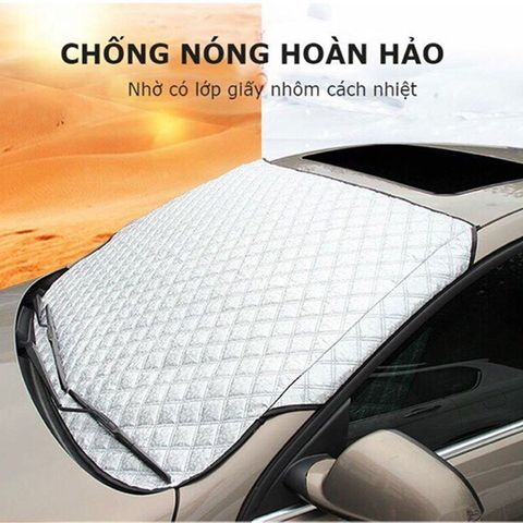 Tấm Che Nắng Mặt Kính Xe Hơi Loại Lớn ( Loại dày ) - Bảo Vệ Nội Thất Chống Nóng Hiệu Quả, Giảm Nhiệt Độ Bên Trong Xe