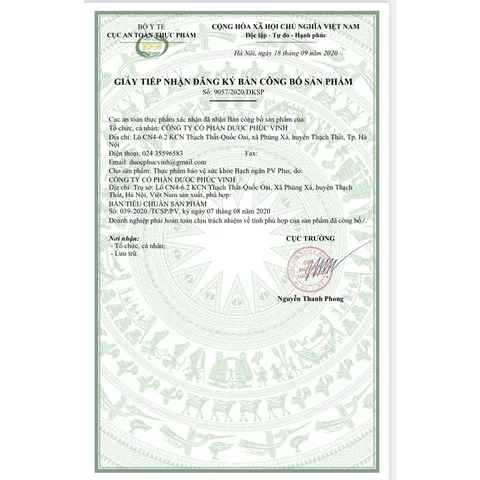 Bạch ngân PV plus - siro ho