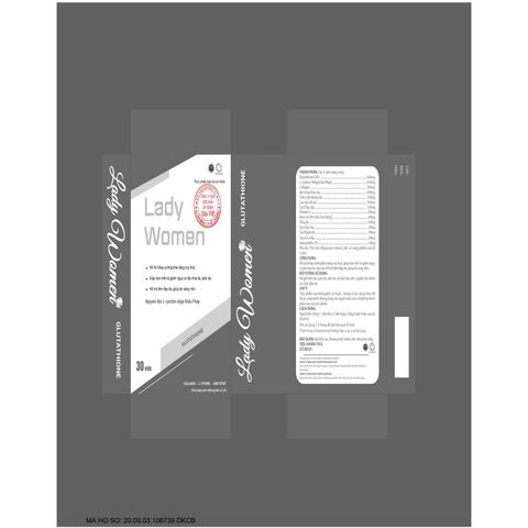 [Collagen][Glutathione] LADY WOMEN hỗ trợ nội tiết tố nữ và làm đẹp da,ngăn ngừa sạm nám hộp 40 viên