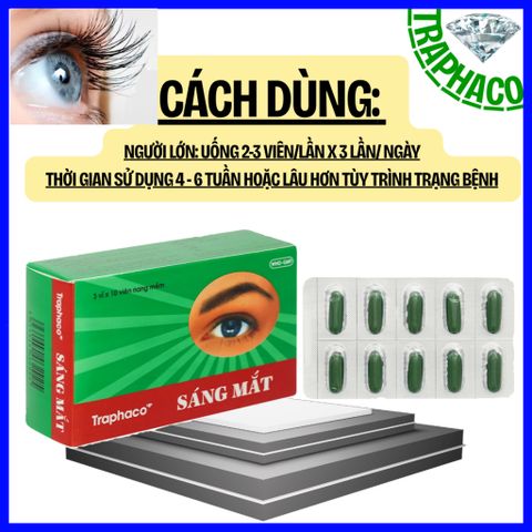 Viên uống Sáng Mắt Traphaco giúp cải thiện thị lực, mắt mờ, khô rát, chói sáng khi ra nắng