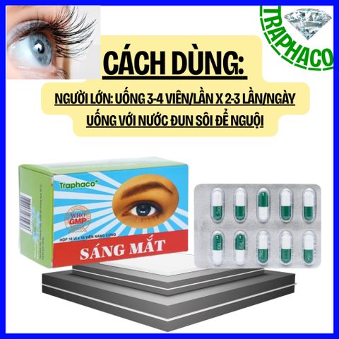 Viên uống Sáng Mắt Traphaco giúp cải thiện thị lực, mắt mờ, khô rát, chói sáng khi ra nắng