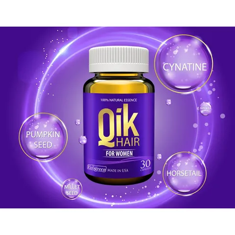 Viên uống QIK HAIR - Giúp Bảo Vệ Và Phục Hồi Hư Tổn Tóc