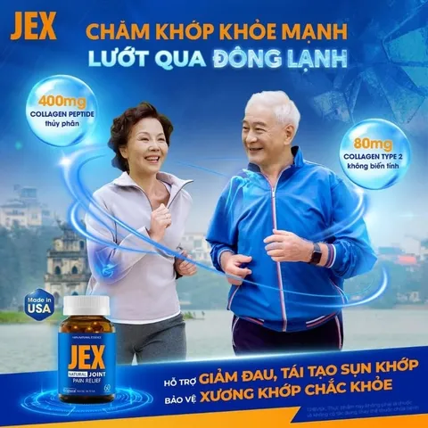 Viên uống JEX Thế Hệ Mới hỗ trợ tăng cường tái tạo sụn và xương khớp hộp 60 viên & 30 viên 718476
