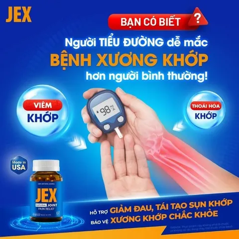 Viên uống JEX Thế Hệ Mới hỗ trợ tăng cường tái tạo sụn và xương khớp hộp 60 viên & 30 viên 718476