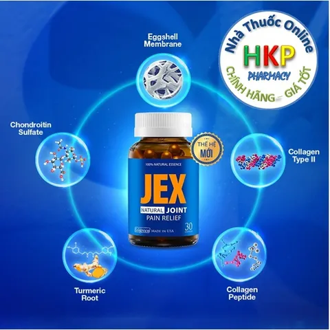 Viên uống JEX Thế Hệ Mới hỗ trợ tăng cường tái tạo sụn và xương khớp hộp 60 viên & 30 viên 718476