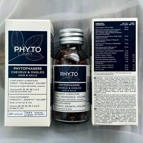 Mọc tóc Phyto Phytophanere Hair & Nails Pháp 120 viên