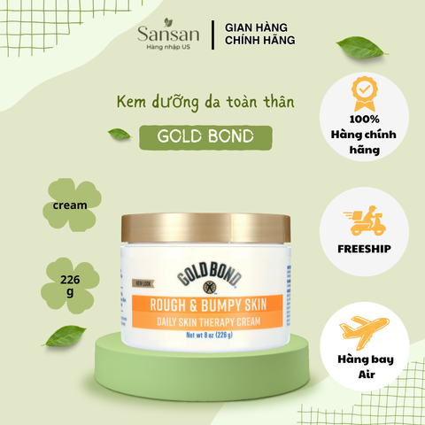Kem Dưỡng Da Toàn Thân GOLD BOND Ultimate - Giảm Khô Sần, Cấp Ẩm Mịn Màng, 226g