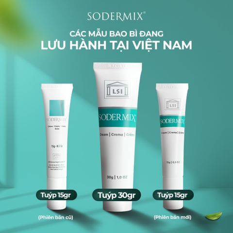 Sodermix - Kem Bôi Viêm Da Cơ Địa Hỗ Trợ Giảm Viêm Da, Ngứa Ngáy, Eczema, Chàm Tổ Đỉa