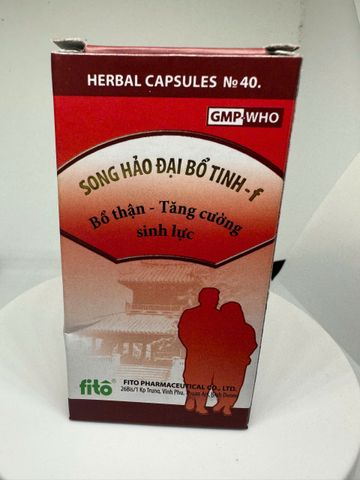 Song Hảo Đại Bổ Tinh F - Thực Phẩm Chức Năng Tăng Cường Sinh Lực & Bổ Thận Cho Nam Giới - 40 Viên Nang Cứng