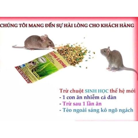40 gói diệt chuột sinh học broma, hàng việt nam , gói 50 gam