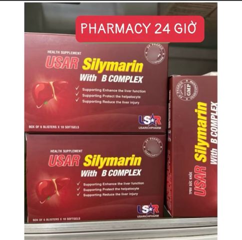 Viên uống Silymarin hỗ trợ giải độc gan,Hộp 60 viên