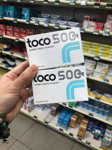 VIÊN UỐNG VITAMIN E TOCO 500MG – HÀNG NỘI ĐỊA PHÁP
