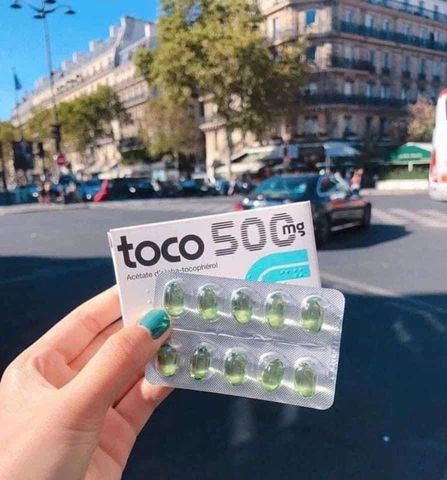 VIÊN UỐNG VITAMIN E TOCO 500MG – HÀNG NỘI ĐỊA PHÁP
