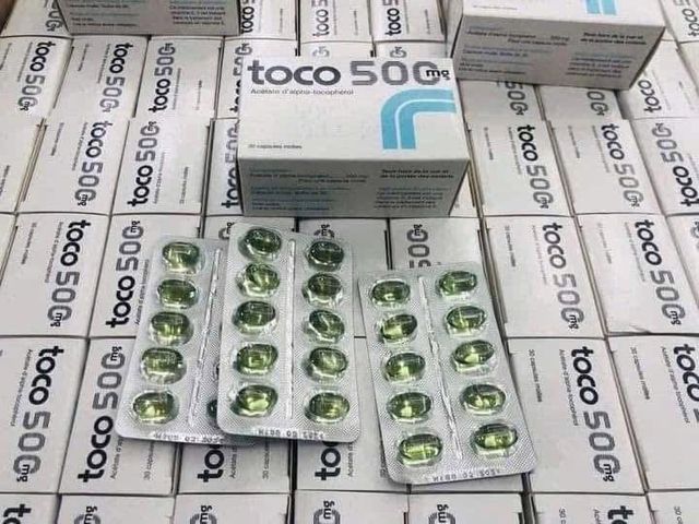 VIÊN UỐNG VITAMIN E TOCO 500MG – HÀNG NỘI ĐỊA PHÁP