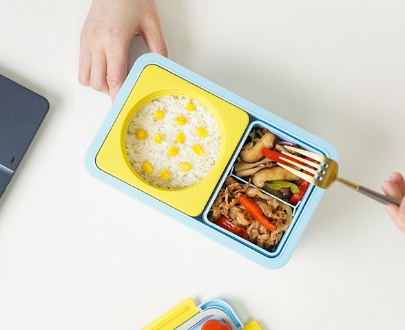Hộp Cơm Giữ Nhiệt LocknLock Yummy Lunch Box Kèm Túi, Sticker -1450ml
