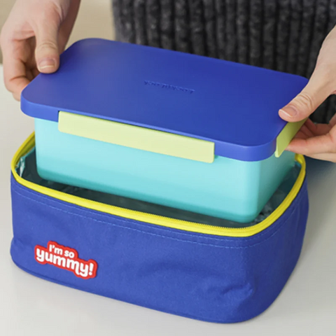 Hộp Cơm Giữ Nhiệt LocknLock Yummy Lunch Box Kèm Túi, Sticker -1450ml