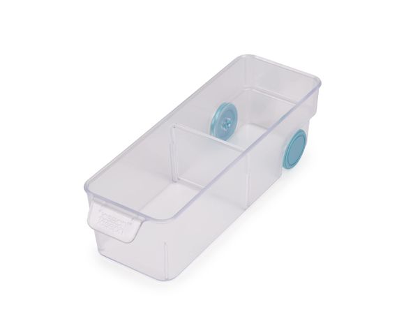 Khay chứa đồ 2 ngăn nhỏ Joseph Joseph 851662 FridgeStore™ Small Storage Bin có bánh lăn