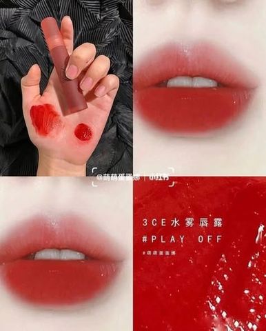 Son tint lì 3CE Blur Water Tint #Play Off mịn môi lâu trôi