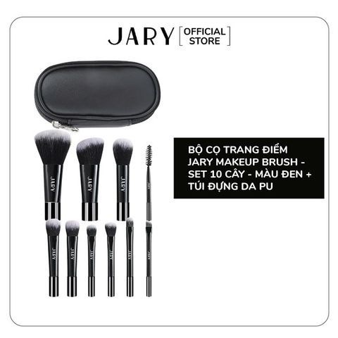 Bộ cọ trang điểm Jary Makeup Brush 10 cây đầy đủ tiện dụng