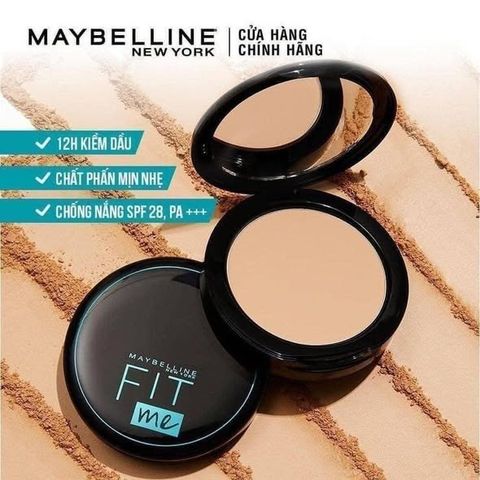Phấn phủ Maybelline Fit Me Matte Poreless 16H SPF32 mịn lì kiềm dầu