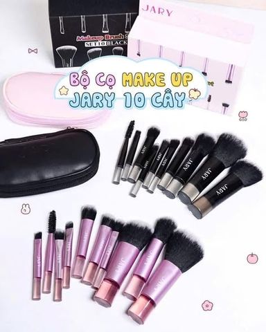 Bộ cọ trang điểm Jary Makeup Brush 10 cây – đầy đủ, dễ sử dụng