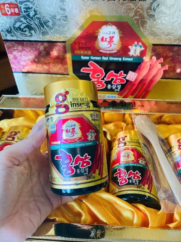 Cao Hồng Sâm Kanghwa 6 Năm Set 4 Lọ - Chiết Xuất Nhân Sâm Đỏ Hàn Quốc Tăng Cường Sức Khỏe, Giảm Căng Thẳng, Hỗ Trợ Ngủ Ngon