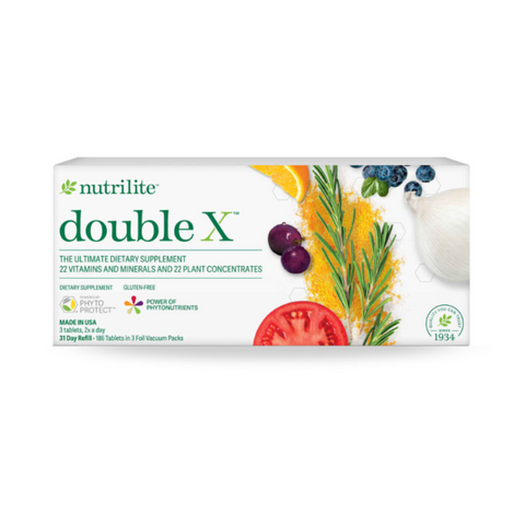 Thực Phẩm Bổ Sung Nutrilite Double X – 12 Vitamin, 10 Khoáng Chất & 22 Chiết Xuất loại trái cây, rau củ, thảo mộc 719003