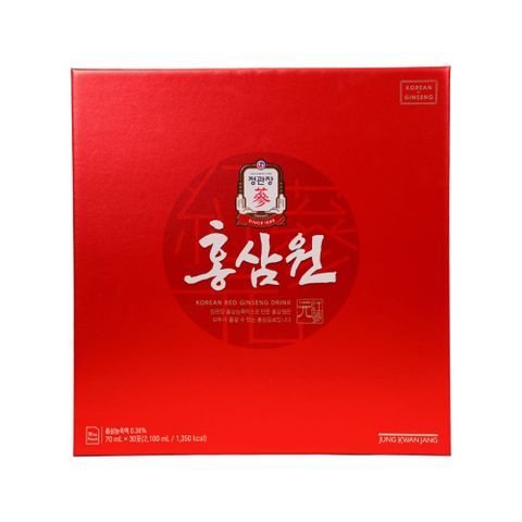 Nước Hồng Sâm Won KGC Hàn Quốc - Hộp 30 Gói x 70ml, Tăng Cường Sức Đề Kháng, Làm Đẹp Da, Giảm Mệt Mỏi, Bổ Dưỡng Sức Khỏe 720409