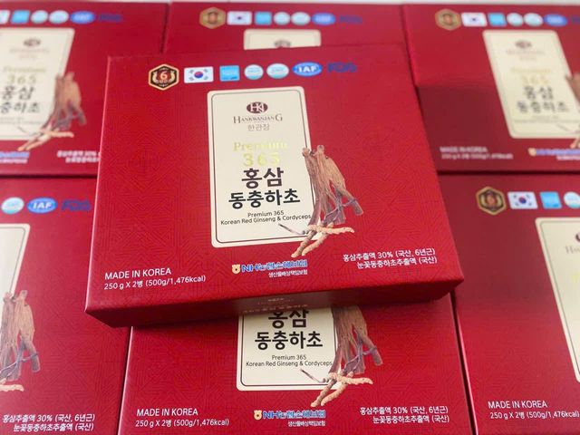 Cao Hồng Sâm Đông Trùng Hạ Thảo DeaHan Hàn Quốc - Hộp 2 Lọ X 250g - Tăng Cường Sức Khỏe, Giải Độc, Quà Biếu Sang Trọng 720536