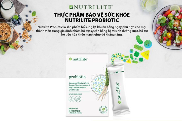 Nutrilite Probiotic – Bổ sung lợi khuẩn, hỗ trợ tiêu hóa khỏe mạnh 720605