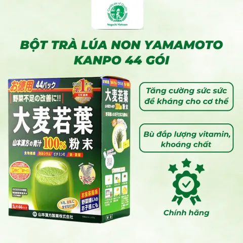 Bột Lúa Mạch Non Barley Grass Yamamoto Kanpo Nhật Bản 44 gói