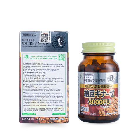 TPBVSK Viên Uống Hỗ Trợ Ngừa Tai Biến Đột Quỵ Natto Kinase Noguchi Nhật Bản (Date T1.2027)