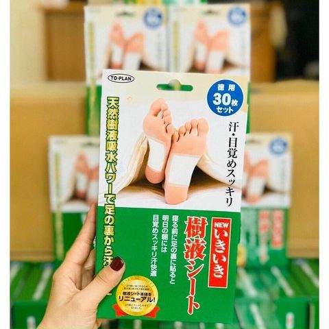Miếng Dán Thải Độc Chân Kenko To Plan Foot Sheet Nhật Bản Hộp 30 Miếng
