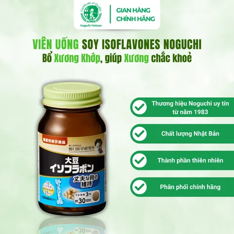 Viên Uống Bổ Xương Khớp Soy Isoflavones Noguchi 90 viên Nhật Bản