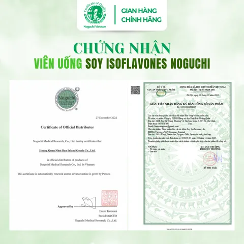 Viên Uống Bổ Xương Khớp Soy Isoflavones Noguchi 90 viên Nhật Bản