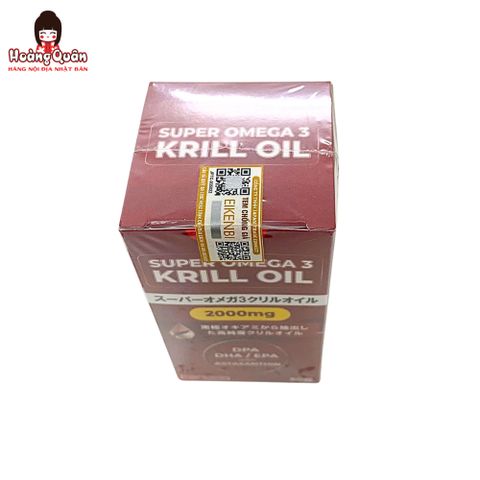 Viên uống Dầu Nhuyễn Thể Super Omega 3 Krill Oil 2000mg Eikenbi 60 Viên