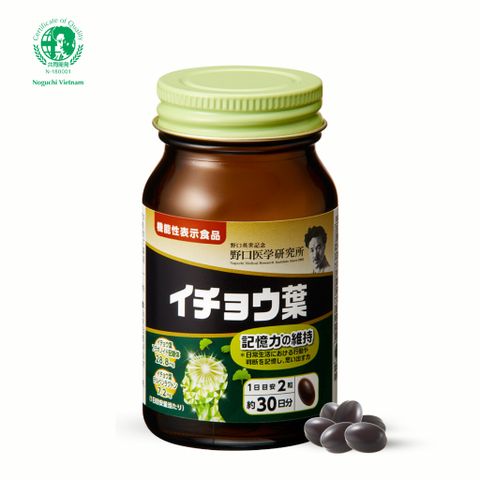 Viên Uống Bổ Não Premium Ginkgo Leaf Noguchi 60 viên Nhật Bản (DATE T2.2027)
