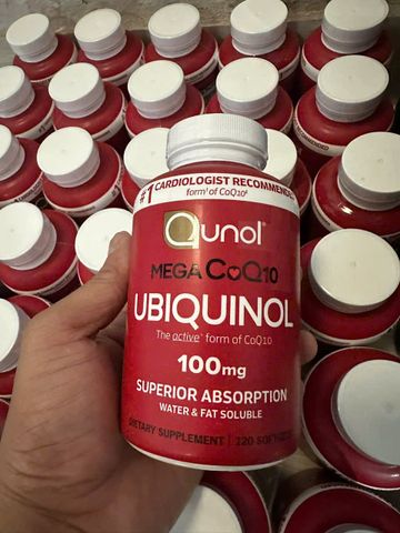 Viên uống bổ tim Qunol Mega Coq10 Ubiquinol 100mg 120 viên 720679